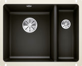 BLANCO SUBLINE 350/150-U Keramik ohne Ablauffernbedienung Hauptbecken links schwarz 523747