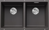 BLANCO SUBLINE 350/350-U SILGRANIT ohne Ablauffernbedienung felsgrau 523575