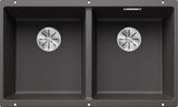 BLANCO SUBLINE 350/350-U SILGRANIT ohne Ablauffernbedienung felsgrau 523575
