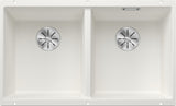 BLANCO SUBLINE 350/350-U SILGRANIT ohne Ablauffernbedienung weiß 523578