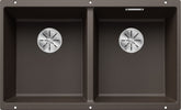 BLANCO SUBLINE 350/350-U SILGRANIT ohne Ablauffernbedienung café 523583