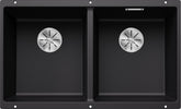 BLANCO SUBLINE 350/350-U SILGRANIT ohne Ablauffernbedienung schwarz 525987