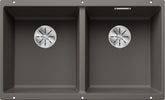 BLANCO SUBLINE 350/350-U SILGRANIT ohne Ablauffernbedienung vulkangrau 527347
