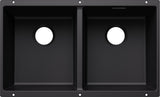 BLANCO SUBLINE 350/350-U SILGRANIT ohne Ablauffernbedienung schwarz 527826