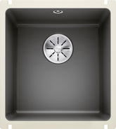 BLANCO SUBLINE 375-U Keramik ohne Ablauffernbedienung basalt 523731