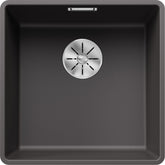 BLANCO SUBLINE 400-F SILGRANIT ohne Ablauffernbedienung felsgrau 523495