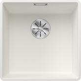 BLANCO SUBLINE 400-F SILGRANIT ohne Ablauffernbedienung weiß 523497