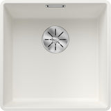 BLANCO SUBLINE 400-F SILGRANIT ohne Ablauffernbedienung weiß 523497
