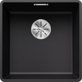 BLANCO SUBLINE 400-F SILGRANIT ohne Ablauffernbedienung schwarz 525988