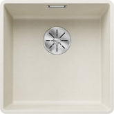 BLANCO SUBLINE 400-F SILGRANIT ohne Ablauffernbedienung softweiß 527165