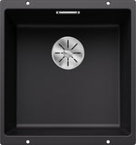 BLANCO SUBLINE 400-U SILGRANIT ohne Ablauffernbedienung schwarz 525990