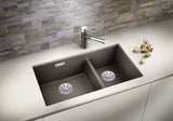 BLANCO SUBLINE 430/270-U SILGRANIT ohne Ablauffernbedienung Hauptbecken links weiß 523155