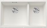 BLANCO SUBLINE 430/270-U SILGRANIT ohne Ablauffernbedienung Hauptbecken links weiß 523155