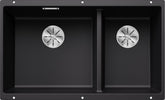 BLANCO SUBLINE 430/270-U SILGRANIT ohne Ablauffernbedienung Hauptbecken links schwarz 525991