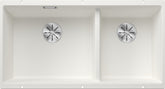 BLANCO SUBLINE 480/320-U SILGRANIT ohne Ablauffernbedienung weiß 523588