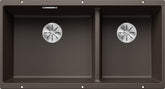 BLANCO SUBLINE 480/320-U SILGRANIT ohne Ablauffernbedienung café 523593