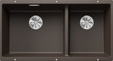 BLANCO SUBLINE 480/320-U SILGRANIT ohne Ablauffernbedienung café 523593