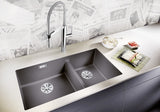 BLANCO SUBLINE 480/320-U SILGRANIT ohne Ablauffernbedienung vulkangrau 527351