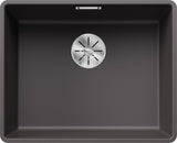 BLANCO SUBLINE 500-F SILGRANIT ohne Ablauffernbedienung felsgrau 523533