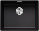 BLANCO SUBLINE 500-F SILGRANIT ohne Ablauffernbedienung schwarz 525994