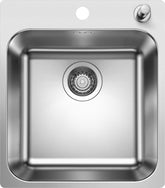BLANCO SUPRA 400-IF/A R12 Edelstahl Bürstfinish mit Ablauffernbedienung 526353