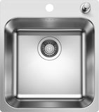 BLANCO SUPRA 400-IF/A R12 Edelstahl Bürstfinish mit Ablauffernbedienung 526353