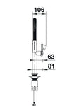 BLANCOCULINA-S II Mini Sonderfarbe Hochdruck schwarz matt 527468