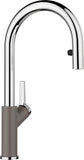BLANCO CARENA-S Vario SILGRANIT-Look zweifarbig Hochdruck vulkangrau/chrom 526930