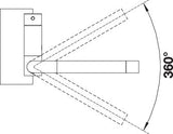 BLANCO CORESSA-F metallische Oberfläche Hochdruck Hebel links chrom 521544