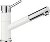 BLANCO KANO-S SILGRANIT-Look zweifarbig Hochdruck silgranitweiß/chrom 525040