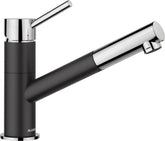 BLANCO KANO-S SILGRANIT-Look zweifarbig Hochdruck silgranitschwarz/chrom 526174