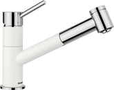 BLANCO KANO-S Vario SILGRANIT-Look zweifarbig Hochdruck silgranitweiß/chrom 527964