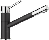 BLANCO KANO SILGRANIT-Look zweifarbig Hochdruck silgranitschwarz/chrom 526175