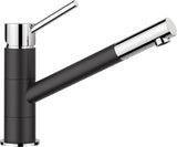 BLANCO KANO SILGRANIT-Look zweifarbig Hochdruck silgranitschwarz/chrom 526175