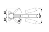 BLANCO KANO metallische Oberfläche Niederdruck chrom 527647