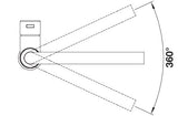 BLANCO LANORA-F metallische Oberfläche Hochdruck Edelstahl gebürstet 526179