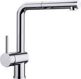 BLANCO LINUS-S metallische Oberfläche Hochdruck Hebel links chrom 514016