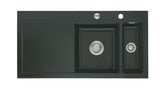 SYSTEMCERAM Einbauspüle Mera 100 Be. Re. Eibe 56 inkl. Excenterbetätigung, für 60 cm Schrankbreite, Einbauspüle Auflage Becken rechts 50760256