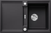 BLANCO ADIRA 45 S SILGRANIT mit Ablauffernbedienung mit Zubehör reversibel schwarz 527585