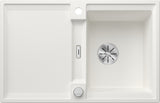 BLANCO ADIRA 45 S SILGRANIT mit Ablauffernbedienung mit Zubehör reversibel weiß 527589