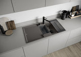 BLANCO ADIRA 6 S SILGRANIT mit Ablauffernbedienung mit Zubehör reversibel tartufo 527607