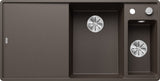 BLANCO AXIA III 6 S-F SILGRANIT mit Ablauffernbedienung inkl. Holzschneidbrett Becken rechts café 523488