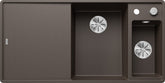 BLANCO AXIA III 6 S-F SILGRANIT mit Ablauffernbedienung inkl. Glasschneidbrett Becken rechts café 523494