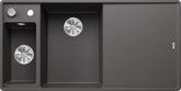 BLANCO AXIA III 6 S-F SILGRANIT mit Glasschneidbrett Becken links felsgrau 524670