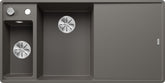 BLANCO AXIA III 6 S-F SILGRANIT mit Glasschneidbrett Becken links vulkangrau 527230