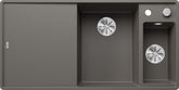 BLANCO AXIA III 6 S-F SILGRANIT mit Ablauffernbedienung inkl. Holzschneidbrett Becken rechts vulkangrau 527233