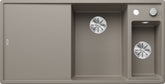 BLANCO AXIA III 6 S SILGRANIT mit Ablauffernbedienung inkl. Glasschneidbrett Becken rechts tartufo 523480
