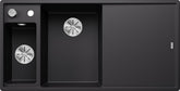 BLANCO AXIA III 6 S SILGRANIT mit Holzschneidbrett Becken links schwarz 525849