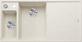 BLANCO AXIA III 6 S SILGRANIT mit Glasschneidbrett Becken links softweiß 527043