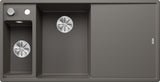 BLANCO AXIA III 6 S SILGRANIT mit Holzschneidbrett Becken links vulkangrau 527227